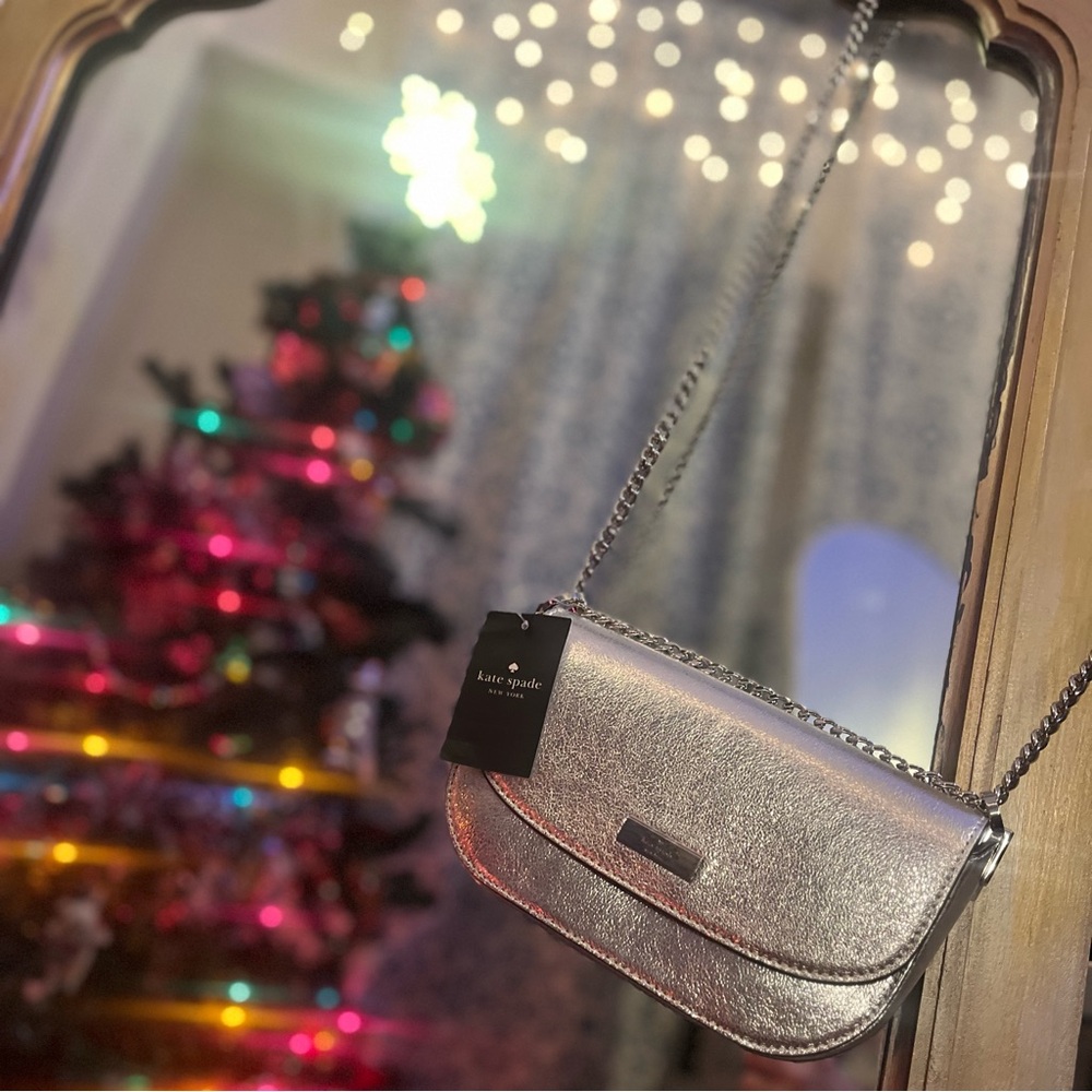 NWT Kate Spade Krista Metallic Leather Crossbody - Picture 4 of 9